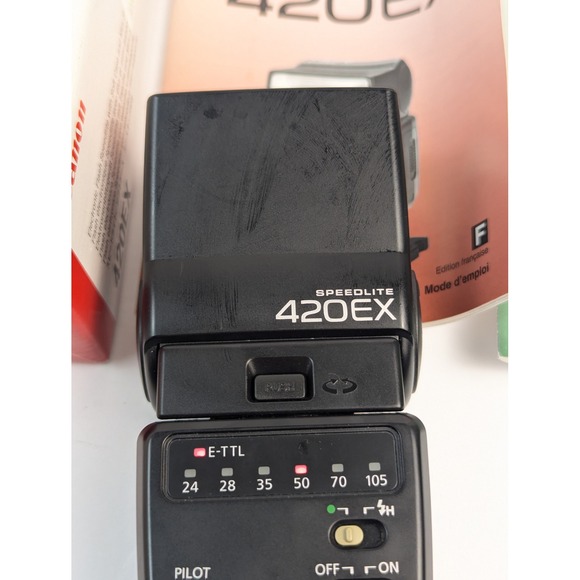 Canonβ Speedlite 420EX E TTL Flash for EOS Cameras with Box - Picture 9 of 11